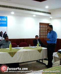 Placement Officers Training Program at Contour Resort on 16th January 2009